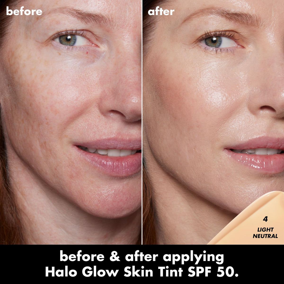 e.l.f. Halo Glow Skin Tint SPF 50, Hydrating & Tinted, 4 Light Neutral e.l.f.