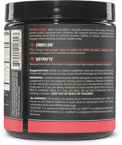 ONNIT Total Nitric Oxide Exercise Performance Powder, IGEN Non-GMO Tested Dietary Supplement for Muscle Performance and Recovery, NO3-T Arginine Nitrate, Harvest Fruit Punch Flavor, 20 Servings