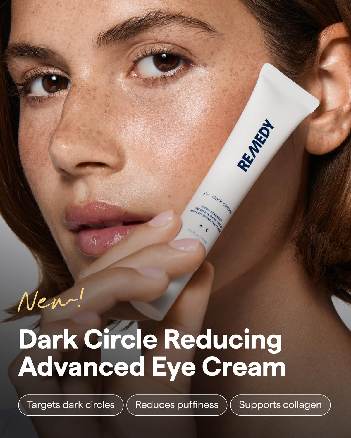 REMEDY Dark Circles Reducing Advanced Eye Cream with Caffeine, Niacinamide, Remedy Science
