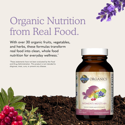 Garden Of Life, Organic Women's 40 Plus Multivitamin, 120 Count Gsupps Australia