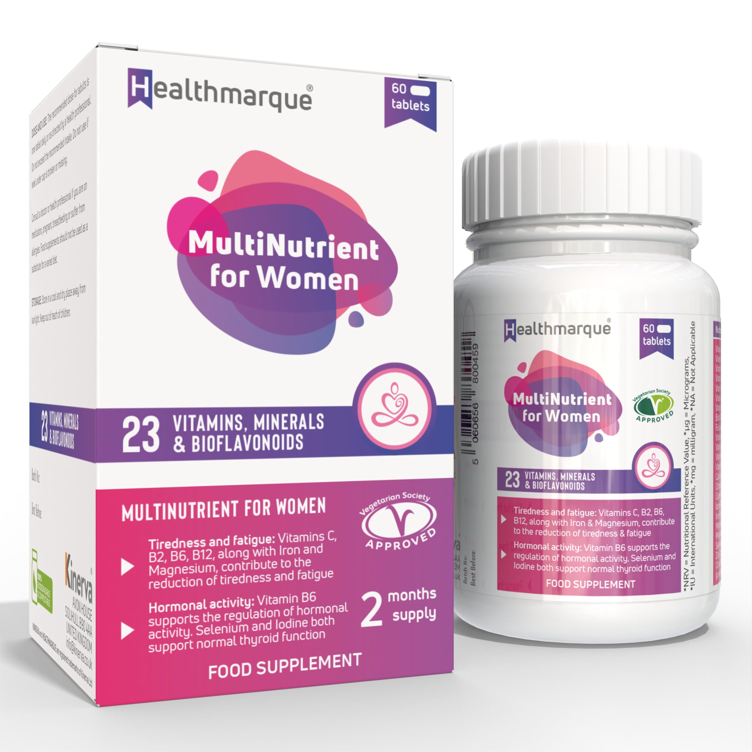 Premium Daily Multivitamin Tablets for Women - 23 Essential Vitamins, Minerals & Bioflavonoids Healthmarque buy australia supplements