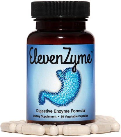 ElevenZyme - Natural Digestive Enzyme Supplement - Non-GMO, Vegan ElevenZyme