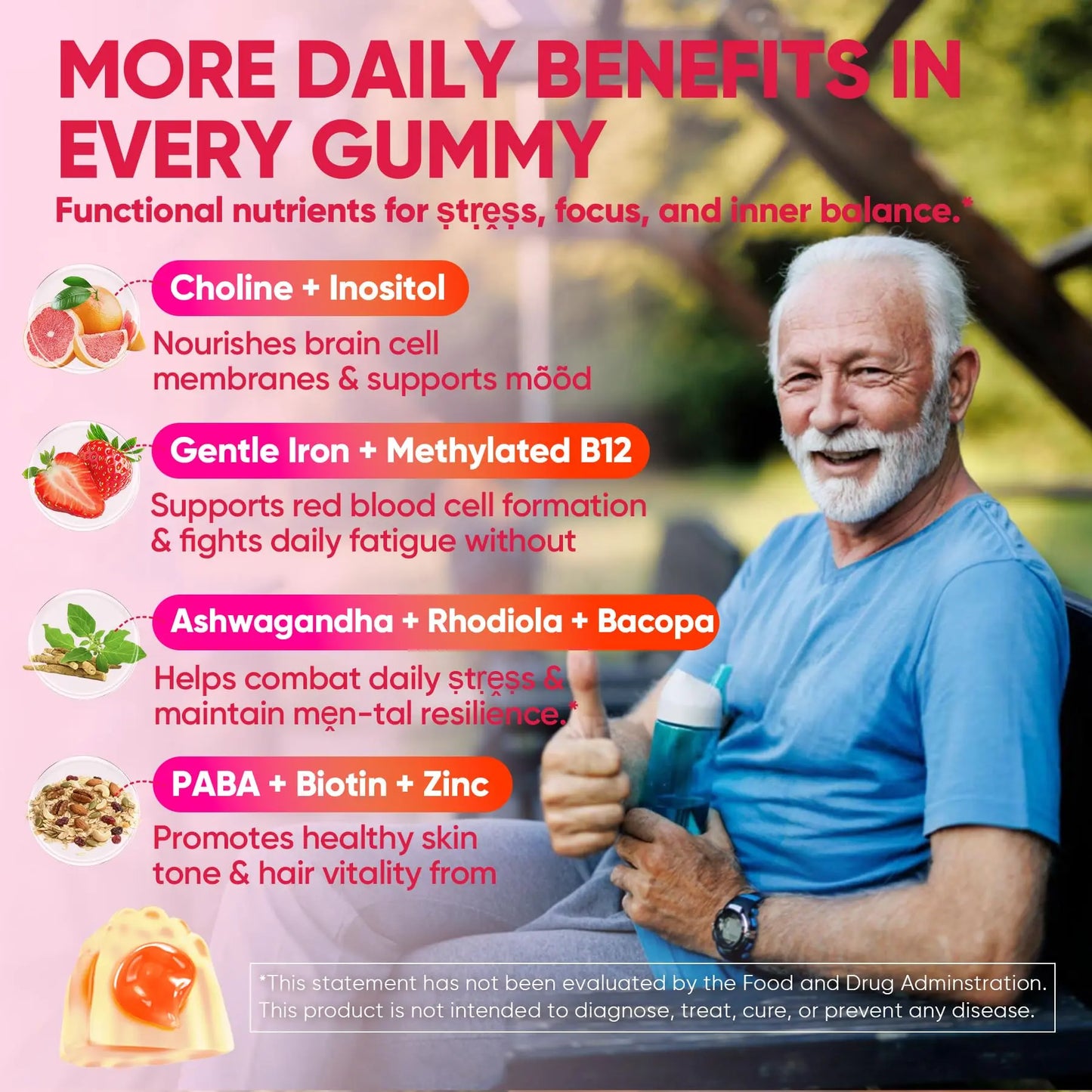 Methylated Vitamin B Complex Gummies for Women & Men, High Dose 2000 mcg Methyl B12, Liposomal Super All B Vitamins Methylfolate, B1, B2, B3, B5, B6, B7, Vitamin C, Nextdia