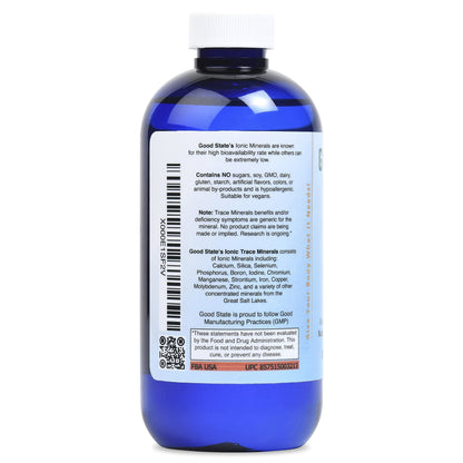 Good State Liquid Ionic Trace Minerals (96 servings at 125 mg - 8 fl oz) Good State