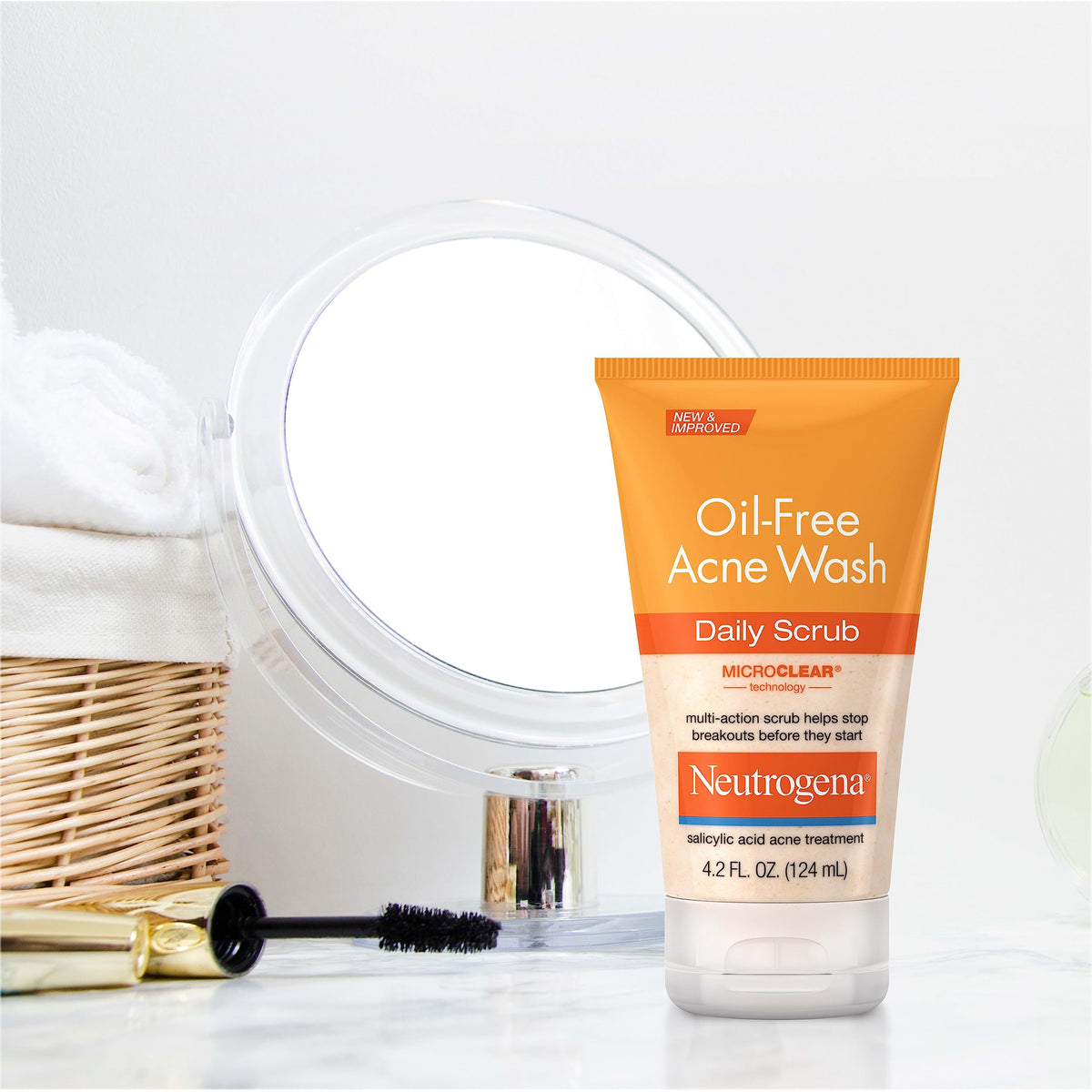 Neutrogena Oil Free Daily Acne Face Scrub, 4.2 oz Neutrogena