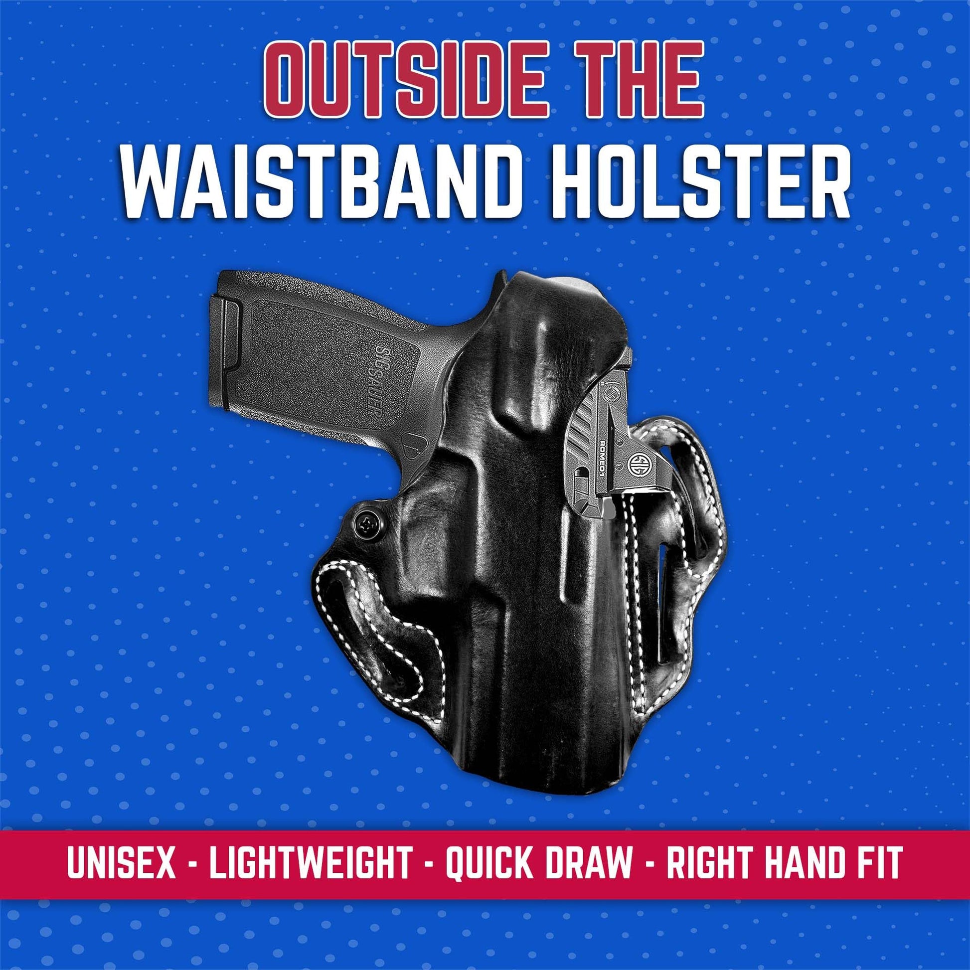 DeSantis Thumb Break Scabbard - OWB Gun Holster for Men and Women, Leather Belt Slide Holster for Pistols, Exact Molding, Secure and Highly Concealable OWB Carry Gsupps Australia