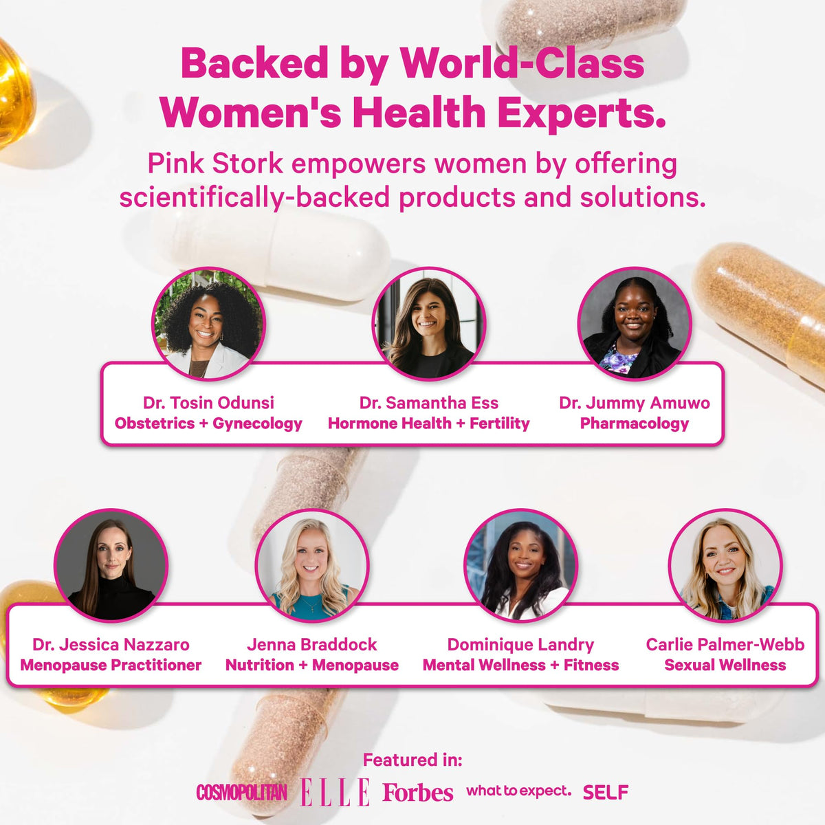 Pink Stork Total Postnatal Vitamin Gummies - Multivitamin for Postpartum Recovery and Lactation Support - Folic Acid, B6, and Vitamin C Pink Stork
