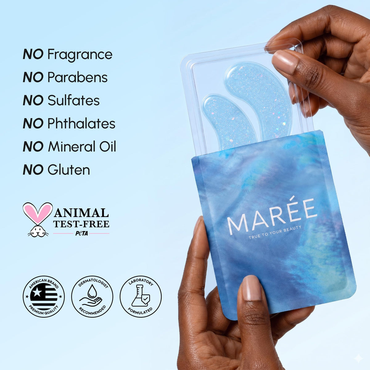 MAREE Eye Gels - Under Eye Patches for Puffy Eyes with Hyaluronic Acid MAREE