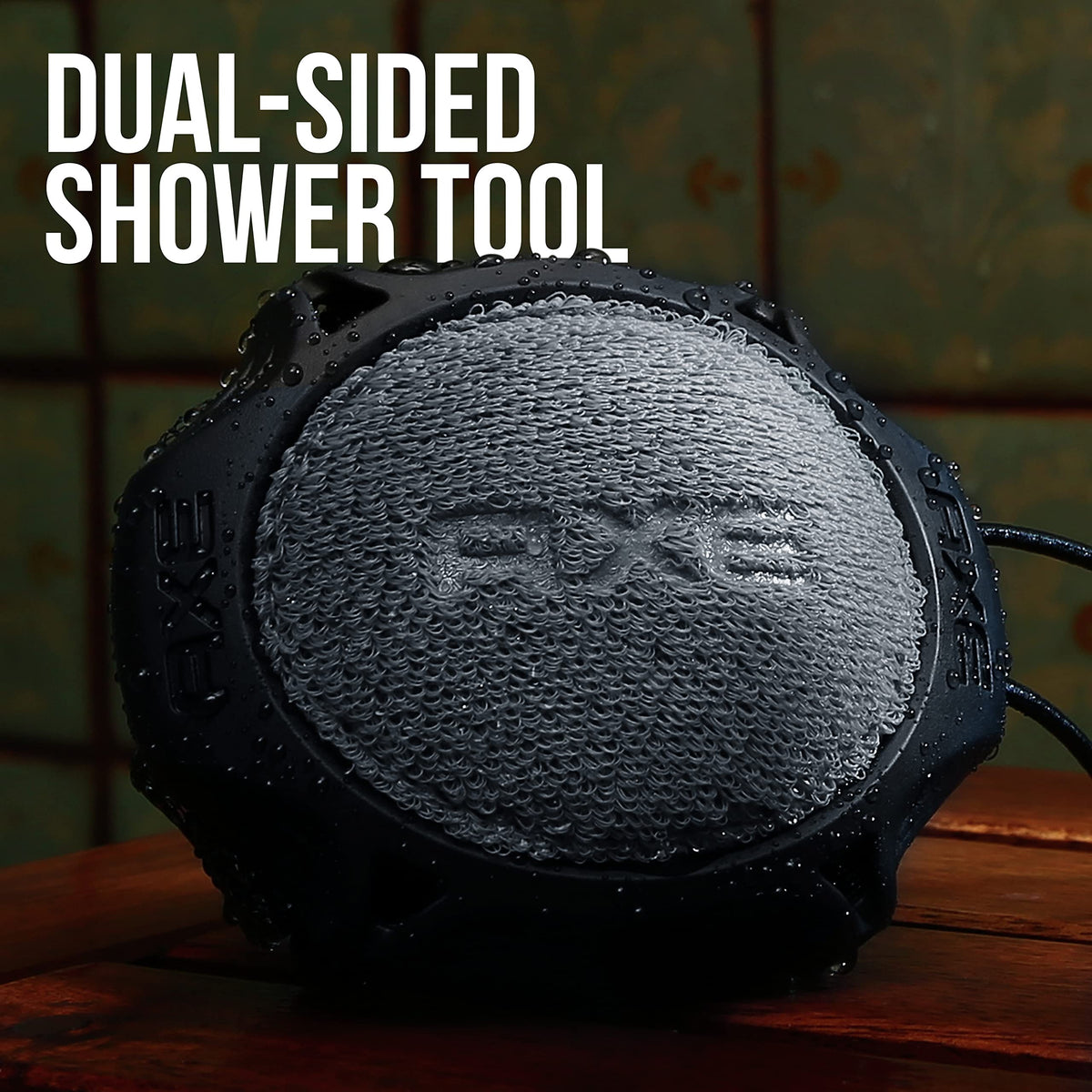 AXE Modern Shower Tool Skin Cleanser for Smoother Skin Detailer Exfoliates and Gently Cleanses One Size 3 Count, Black AXE