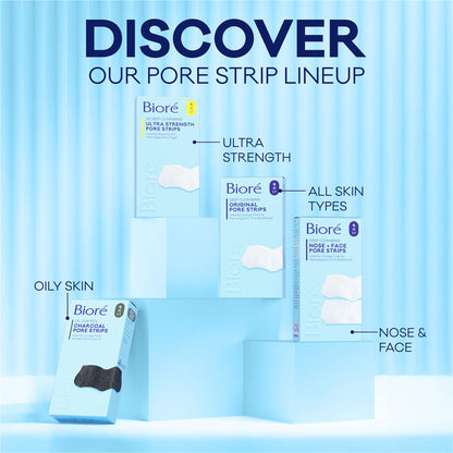 Biore Blackhead Remover Pore Strips, Deep Cleansing, Nose & Face, 24 ct Bioré