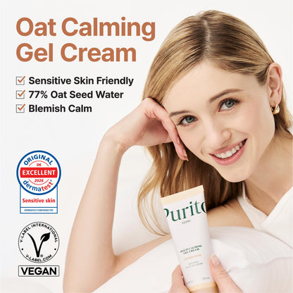 PURITO Oat Calming Gel Cream for Sensitive Skin, 3.38 fl.oz PURITO