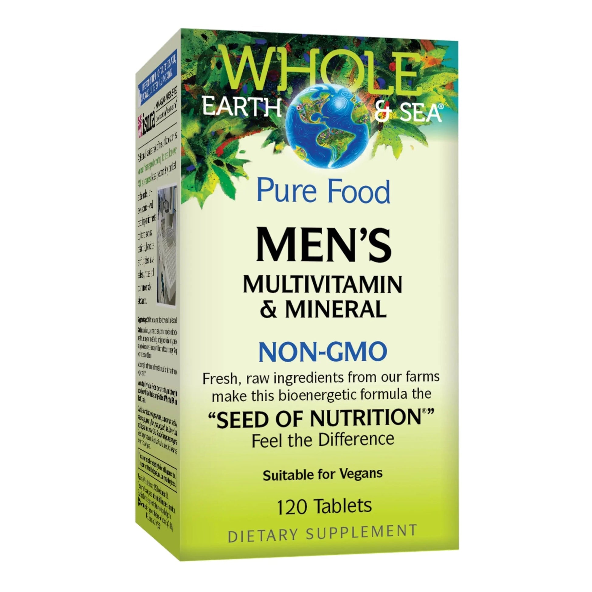 Natural Factors Whole Earth & Sea Men's Multivitamin s& Mineral, 1 Serving Contains Nutrition Equivalent to ½ lb of Veggies, 120 Tablets Natural Factors buy australia supplements