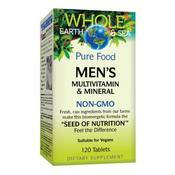 Natural Factors Whole Earth & Sea Men's Multivitamin s& Mineral, 1 Serving Contains Nutrition Equivalent to ½ lb of Veggies, 120 Tablets Natural Factors buy australia supplements