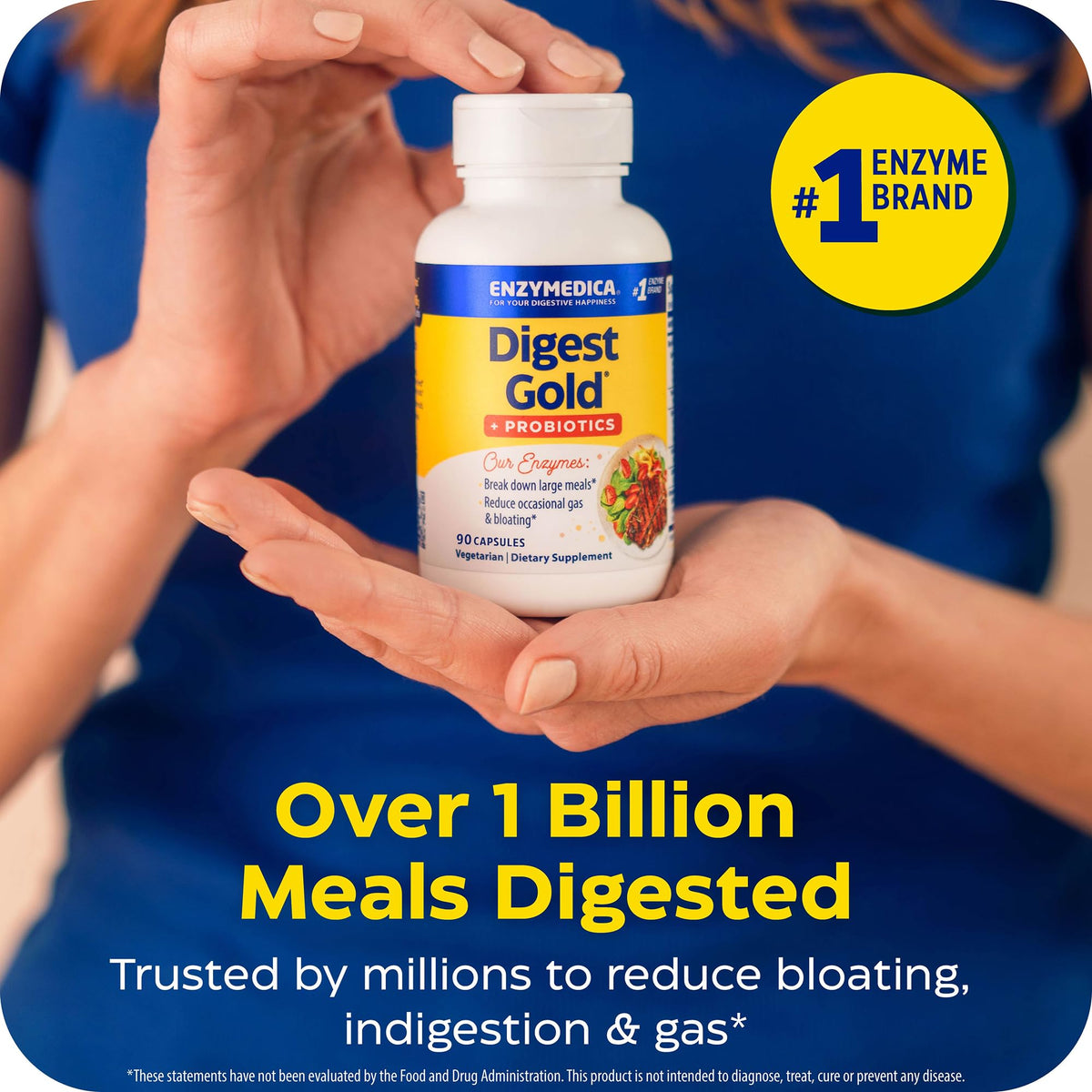 Enzymedica Digest Gold + Probiotics - Digestive Enzyme Supplement for Women & Men, Enzyme and Probiotic Capsules for Digestion, Gut Health Support, Enzymedica