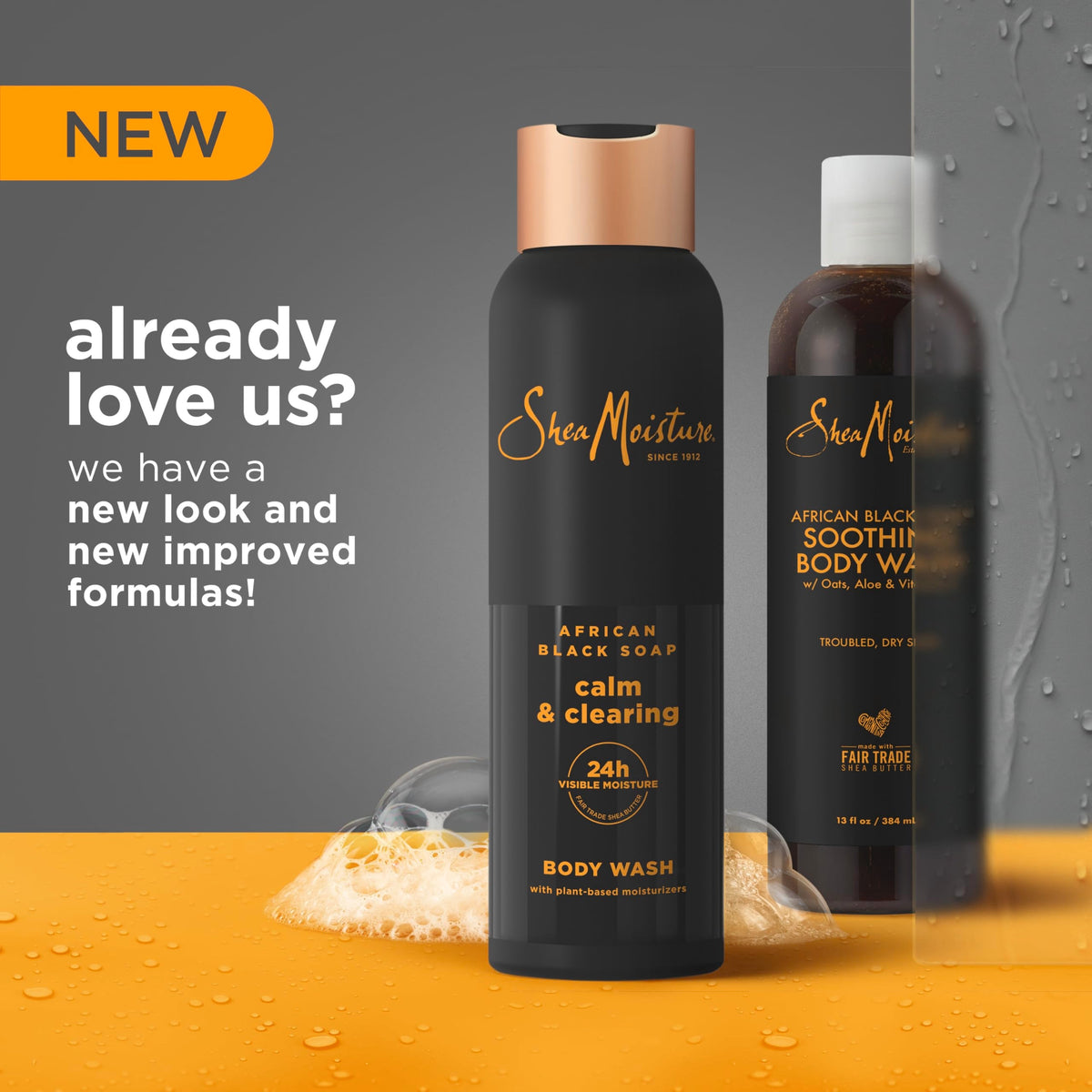 SheaMoisture African Black Soap Body Wash Calm and clearing body wash 18 Oz Shea Moisture