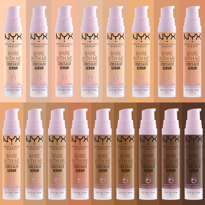 NYX PROFESSIONAL MAKEUP Bare With Me Concealer Serum, Concealer Makeup For Up To 24Hr Hydration - Light NYX PROFESSIONAL MAKEUP
