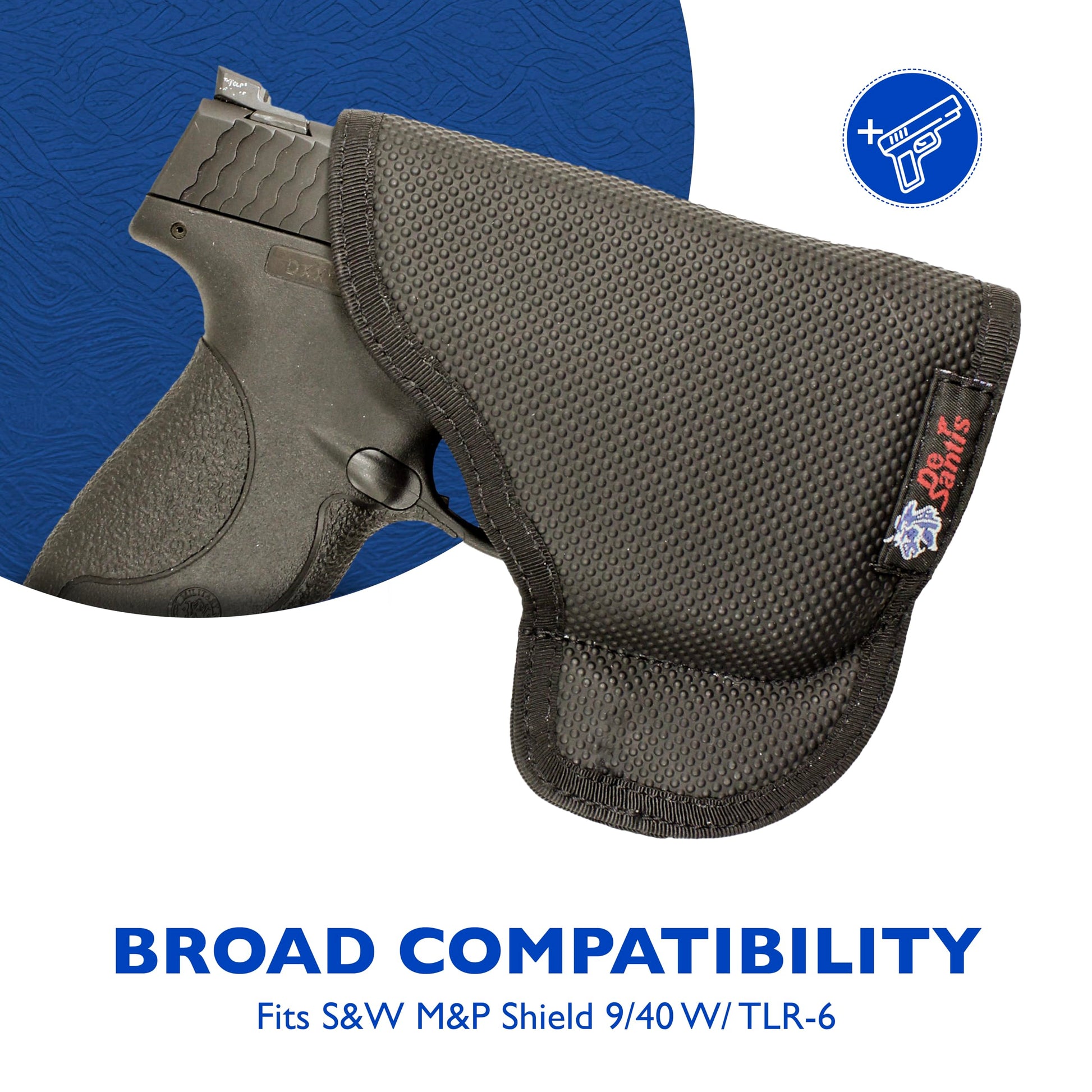 DeSantis Nemesis - Gun Pocket Holsters for Concealed Carry, Concealed Pocket Holster for Pistols, Revolvers, Soft, Designed for Comfort & Discreet Carry, Ambidextrous Gsupps Australia