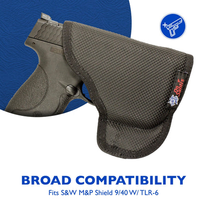 DeSantis Nemesis - Gun Pocket Holsters for Concealed Carry, Concealed Pocket Holster for Pistols, Revolvers, Soft, Designed for Comfort & Discreet Carry, Ambidextrous Gsupps Australia