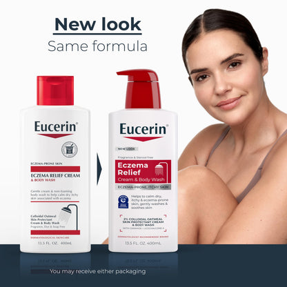 Eucerin Eczema Relief Cream and Body Wash, 13.5 FL OZ Eucerin
