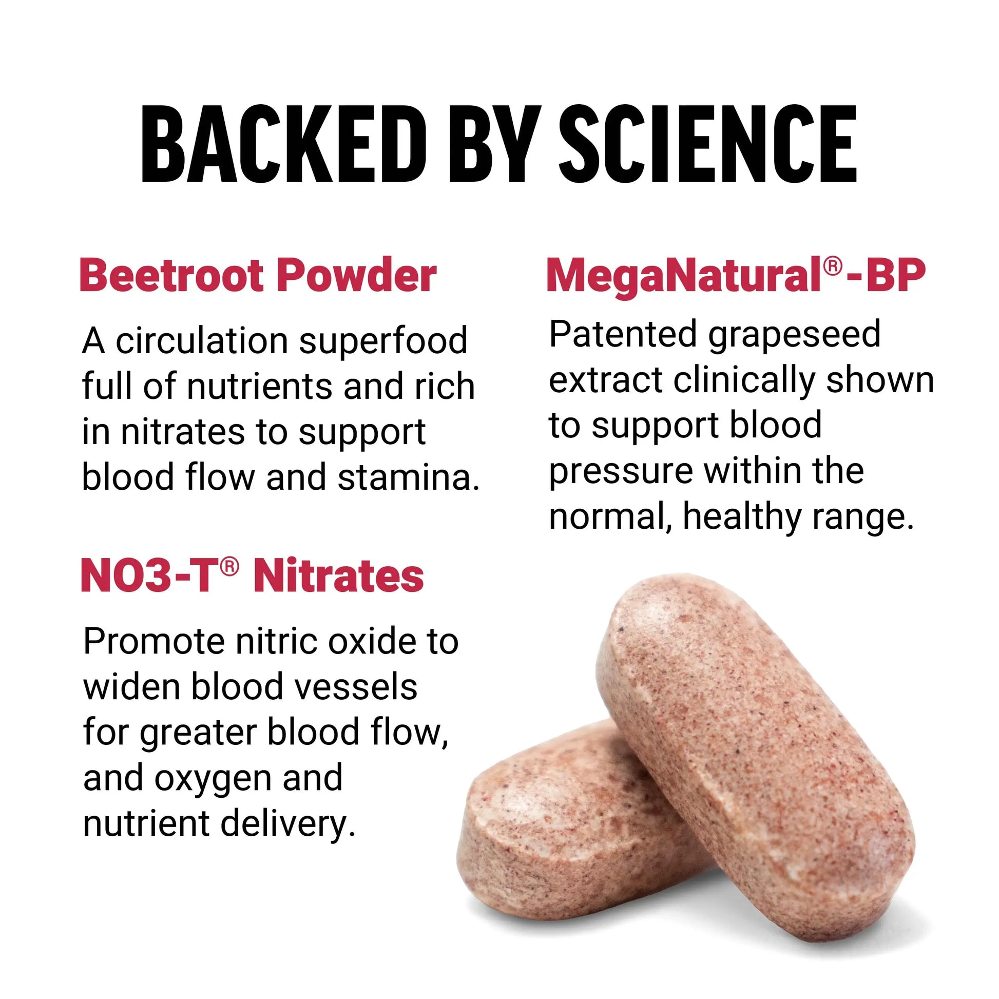 Force Factor Total Beets Blood Pressure Support with Grape Seed Extract and Non GMO Beet Root Powder for Heart Health Force Factor