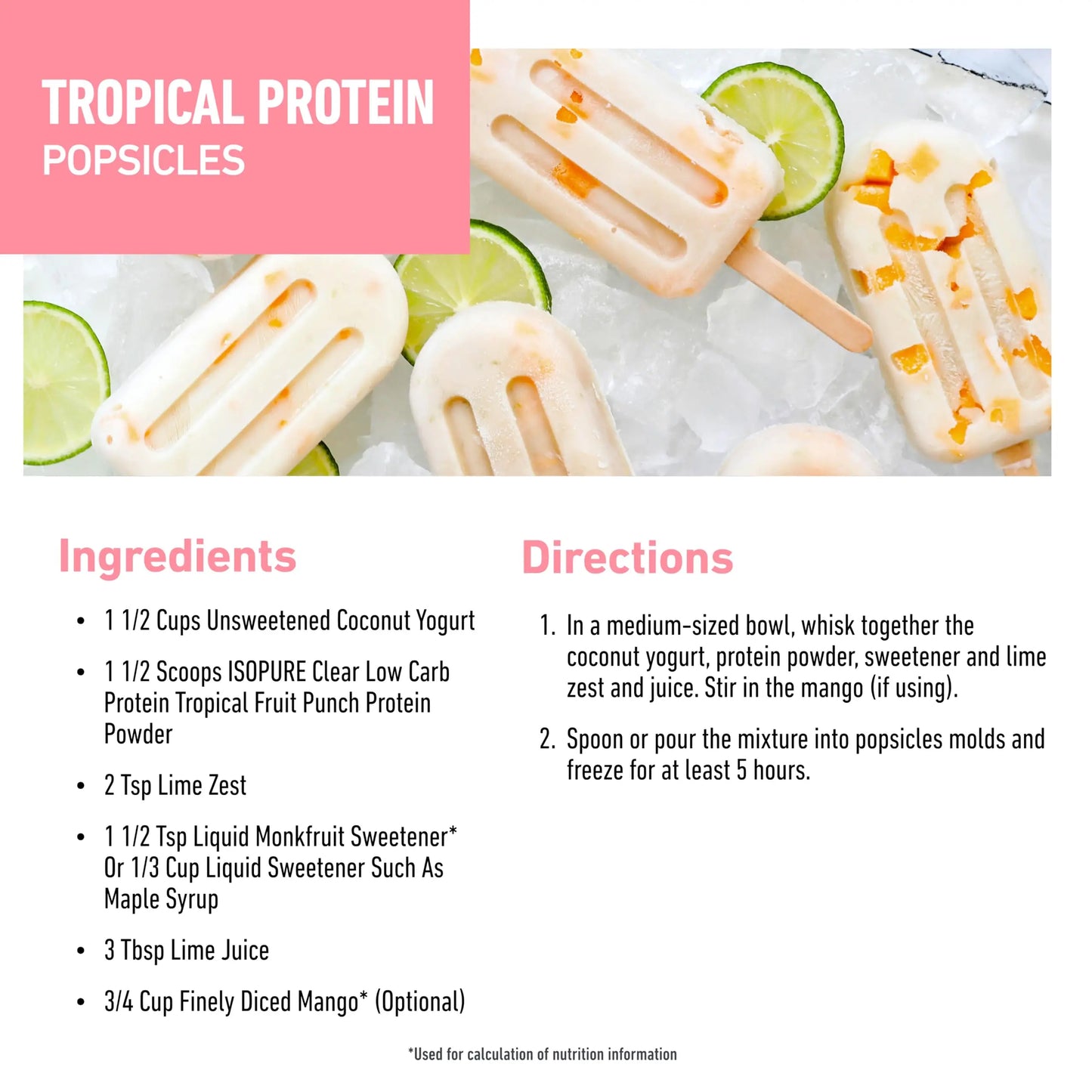 Isopure Clear Whey Isolate Protein Powder, Lactose Free, Gluten Free, Naturally Flavored, Tropical Punch, 20g Protein Per Serving, 14.1 Oz, 16 Servings (Packaging May Vary) Isopure