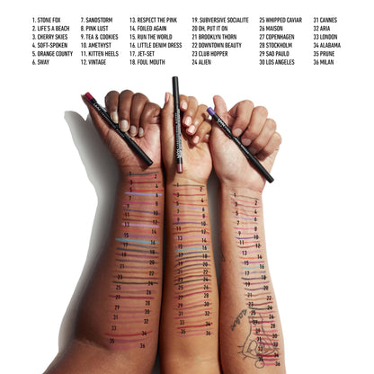 NYX PROFESSIONAL MAKEUP Suede Matte Lip Liner, Velvety-Smooth, Long-Lasting Formula For A Defined Lip Makeup Look - Cold Brew (Brown) NYX PROFESSIONAL MAKEUP
