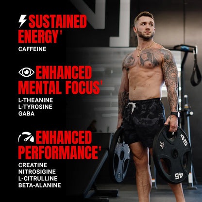 ProSupps Mr. Hyde Signature Pre Workout Powder with Creatine, Beta Alanine & Caffeine - Performance, Energy & Endurance - Clean Fitness & Gym Supplements for Men & Women = ProSupps