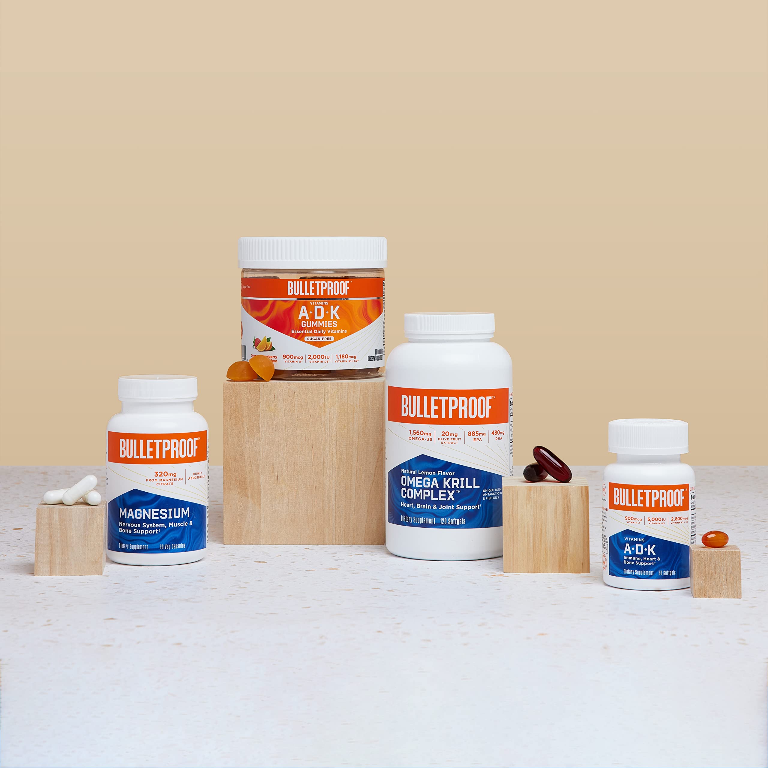 Vitamins A-D-K, 30 Softgels, 900mcg Vitamin A, with 5000 IU D3, K1, K2, K3, High Potency Bulletproof buy australia supplements