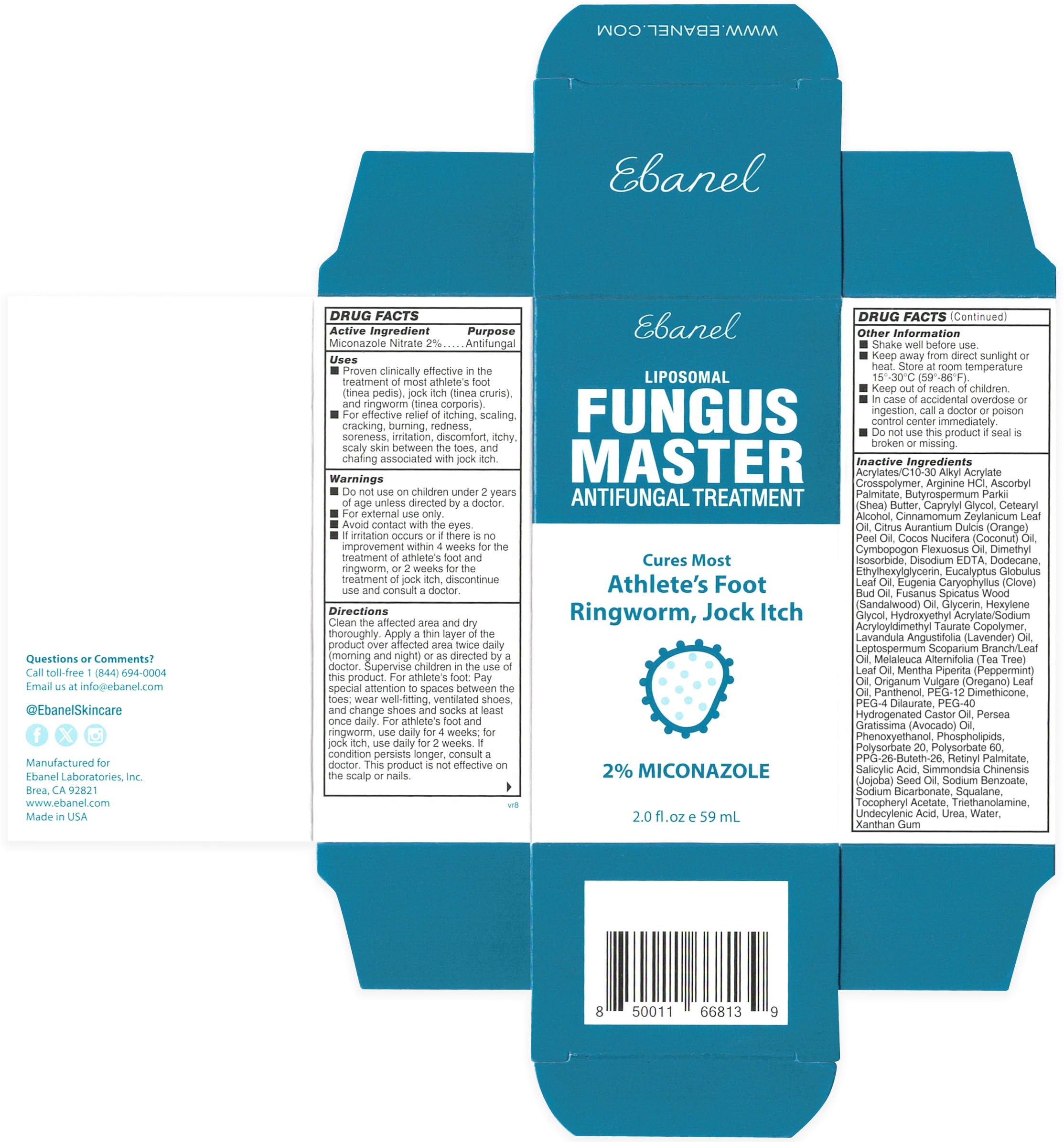 Ebanel Antifungal Cream Miconazole Athletes Foot Treatment, Cures Fungal Infection Leading to Nail Fungus, Jock Itch Cream with Undecylenic Acid, Tea Tree & Manuka Oil, Fast Itch Relief for Ringworm Ebanel buy australia supplements