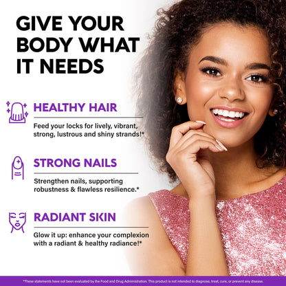 Biotin Gummies with Collagen - Hair Growth Support Skin, & Nail Strength - for Women & Men - Biotin 10000mcg | Keratin | Hyaluronic Acid | B-Complex | Saw Palmetto NUTRAHARMONY