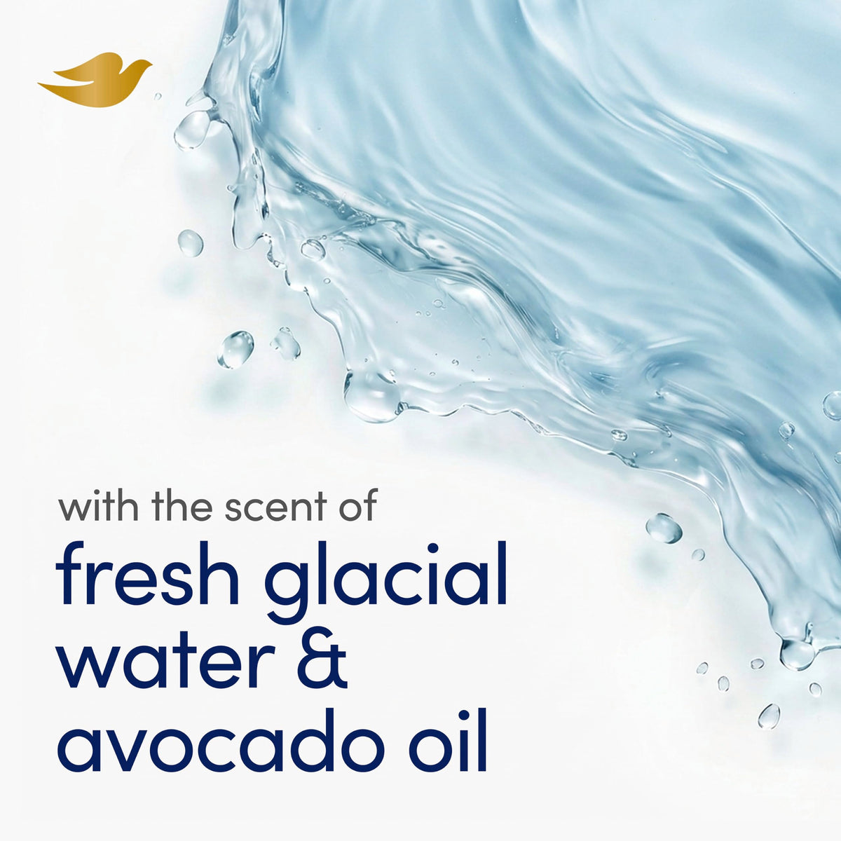Dove Beauty Bar Soap , Glacial Water & Avocado Oil, I 6 Count 3.75 oz Dove
