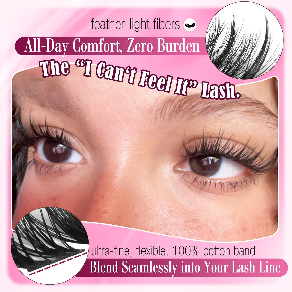 Natural Lash Clusters Spiky Eyelash Extensions Wispy Individual Lashes Manga Eyelash Individuals 120 Pcs CC-Curly Cluster Eyelash Extensions 10-16MM Mixed DIY Lash Extensions by Mavphnee Mavphnee