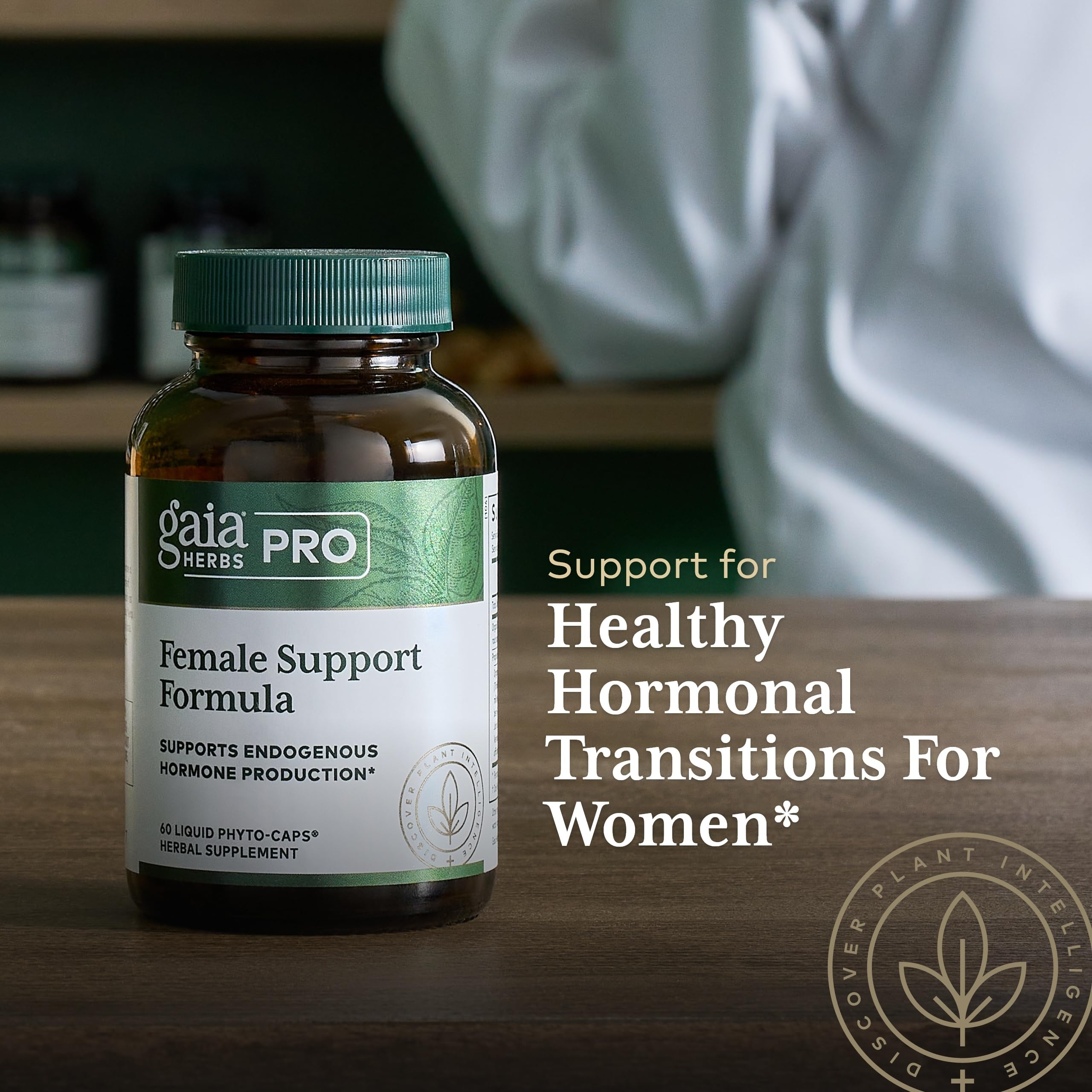 GAIA HERBS PRO Female Support Formula - Supports Healthy PMS & Menopause Fluctuations with Alfalfa Leaf, Black Cohosh Root Extract, Dandelion Root & More* - Vegan - 60 Liquid Phyto-Caps (60 Servings) Gaia Herbs PRO buy australia supplements