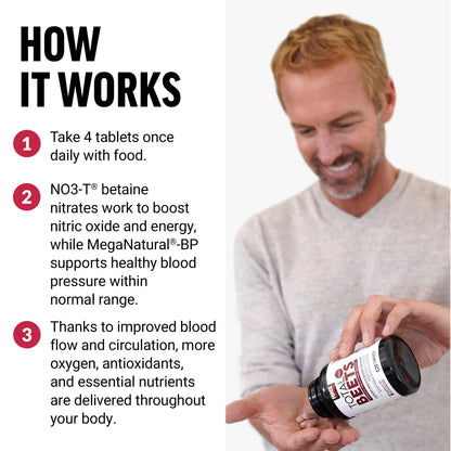 Force Factor Total Beets Blood Pressure Support with Grape Seed Extract and Non GMO Beet Root Powder for Heart Health Force Factor
