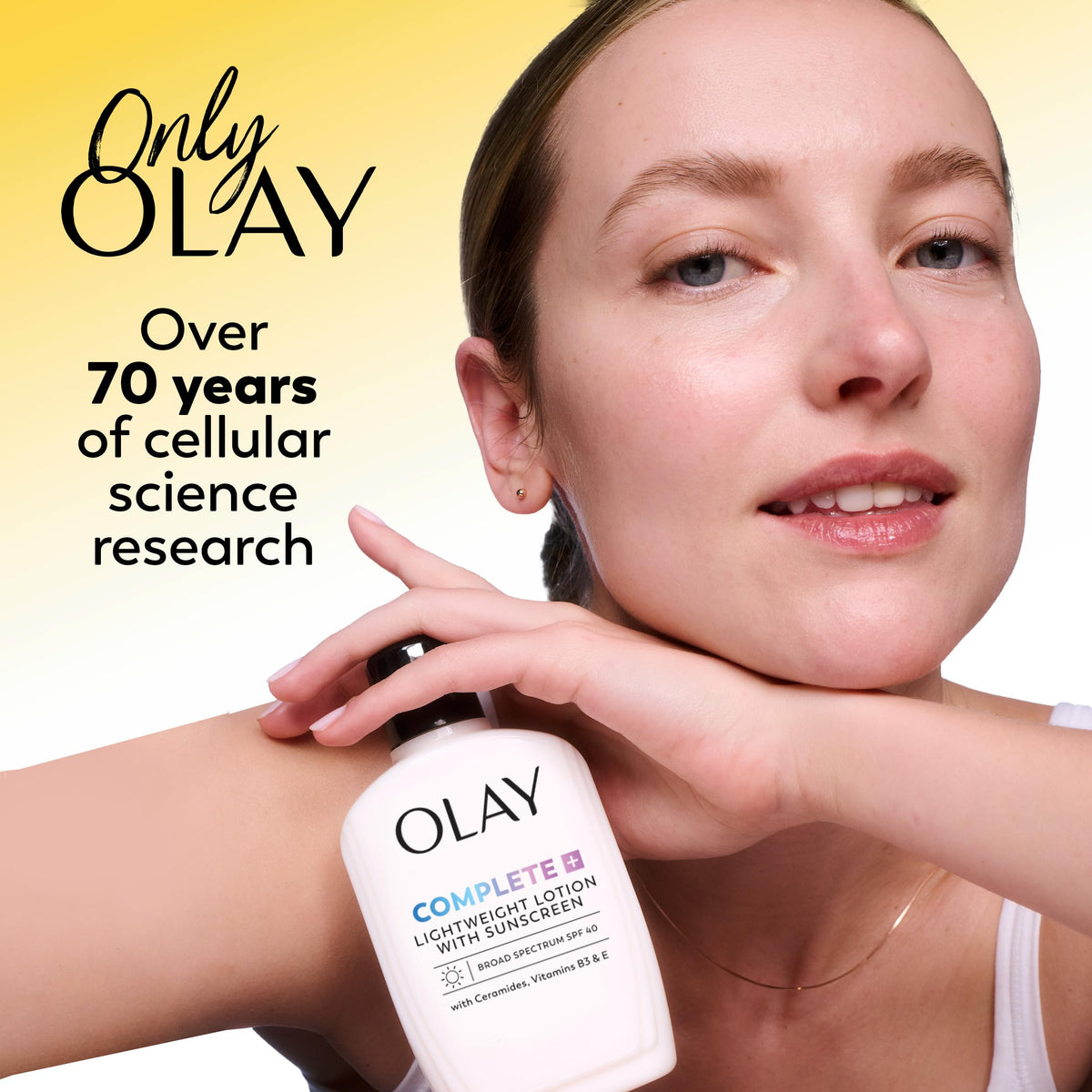 Olay Face Moisturizer, Complete with Sunscreen SPF 15, Daily Facial Lotion for Normal Skin, Lightweight Hydrating Broad Spectrum Sun Protection - Vitamin C, E, and Niacinamide - 6 Oz 2 Pack Olay