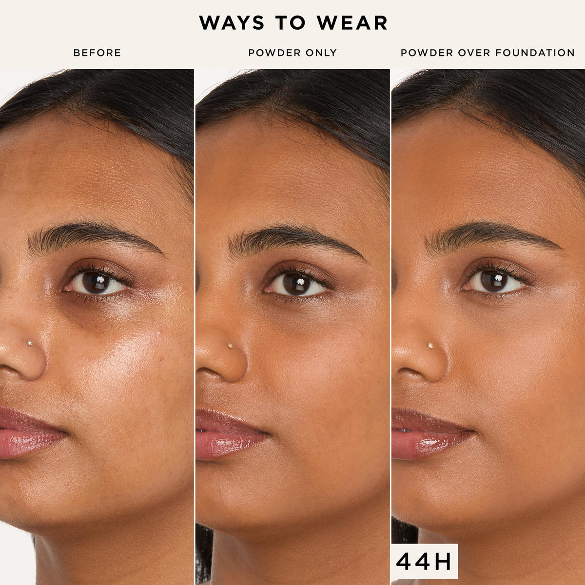 tarte face tape pressed powder – Medium-Coverage Waterproof Powder, Hyaluronic Acid & Peptides to Smooth & Set Makeup, Lightweight, Vegan & Cruelty-Free, full size, 44H tan honey tarte
