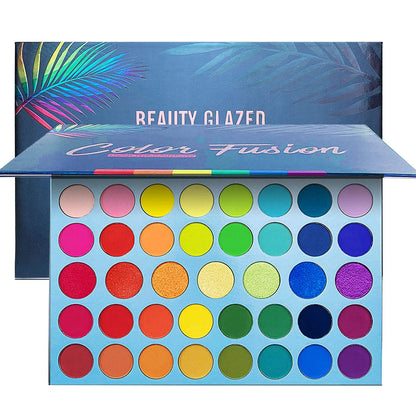 39 Colors Colorful Rainbow Eyeshadow Palette, Matte Metallic Shimmer BestLand