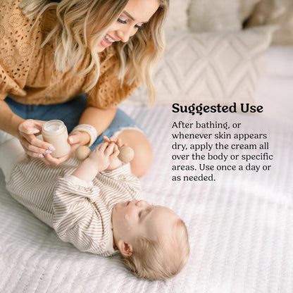 Roe Wellness- Baby Cream Lotion Ointment EWG Verified Non-Toxic Ingredients | Full Body Biome Barrier | Dry Skin, Itch Relief, Moisturizing, All Over Ointment | Toddlers & Kids