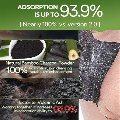 LANBENA 3.0 Bamboo Charcoal Blackhead Remover Mask, Nose Pore Strips, 60pcs LANBENA