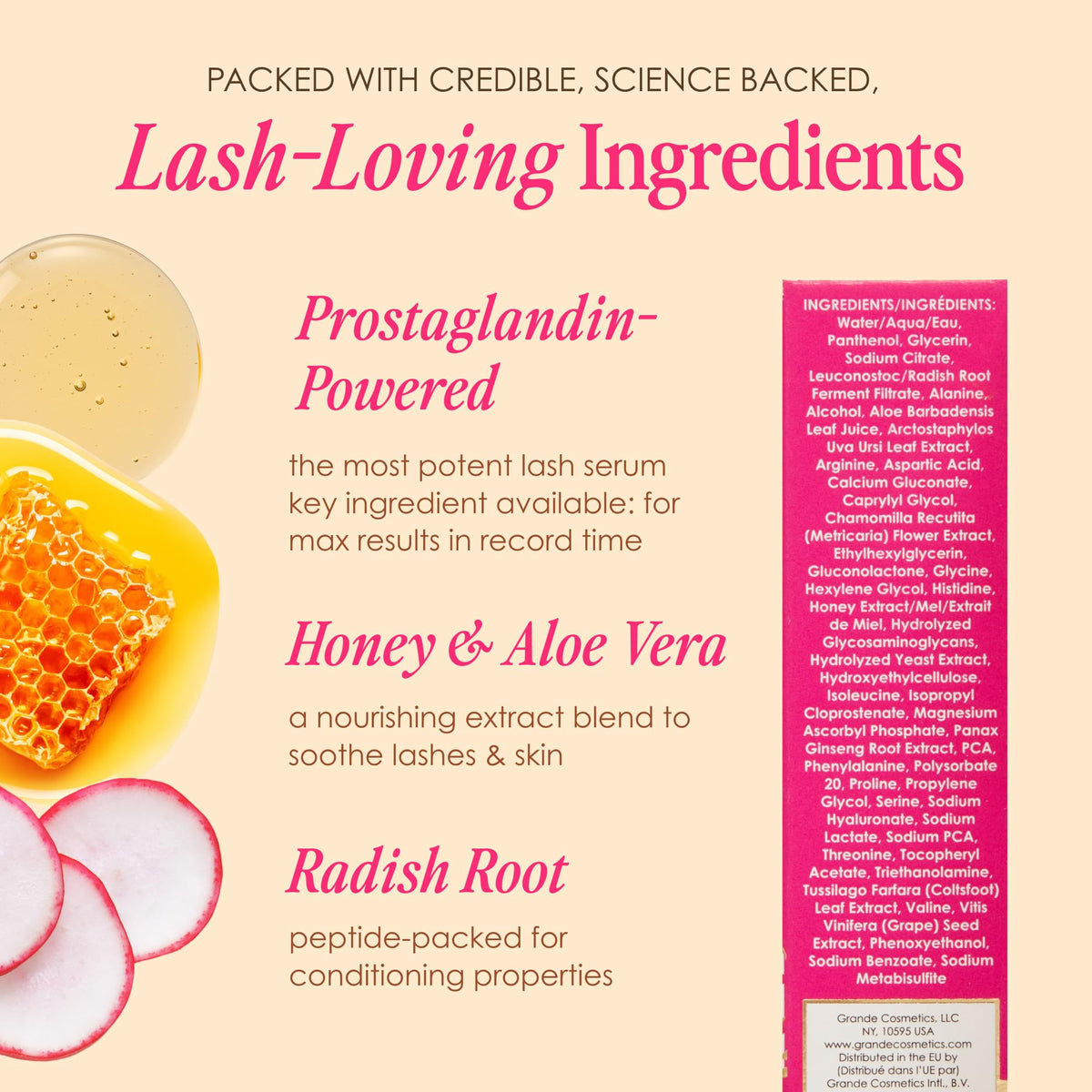 Grande Cosmetics GrandeLASH-MD Lash Enhancing Serum, 1mL, 6-Week Supply Grande Cosmetics