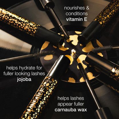 tarte maneater mascara – Extreme Curl, Instant Volume & Length, 16HR Ultra-Creamy Longwear Eye Makeup, Cruelty-Free, full size, black Tarte