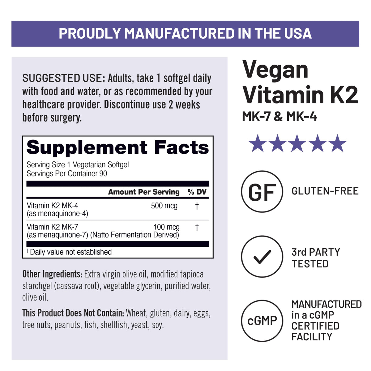 NatureWise Vitamin K2 600mcg Supplement with MK-7 100mcg & MK-4 500mcg - Enhanced Bioavailable Formula - K Complex for Bone and Heart Health NatureWise