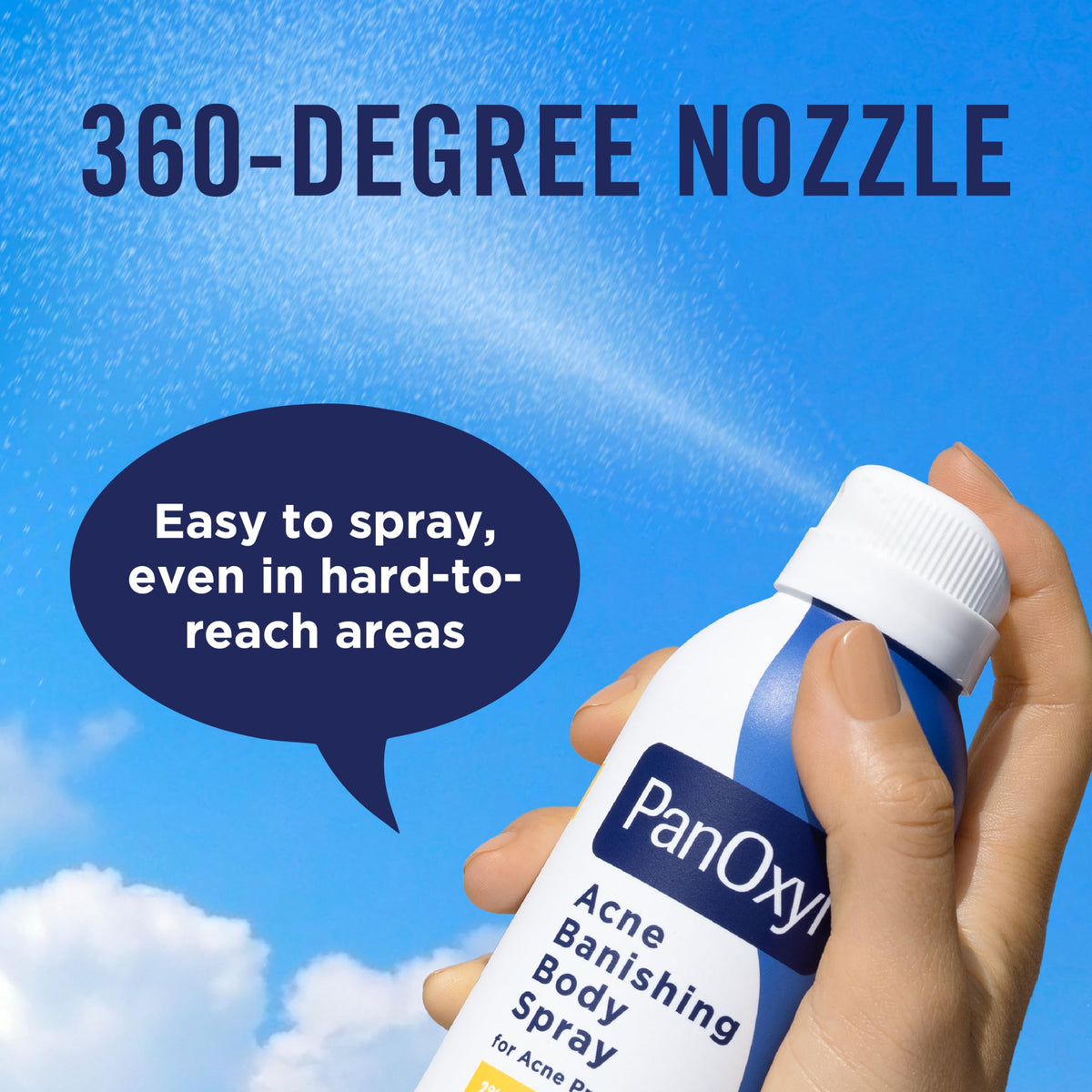 PanOxyl Acne Banishing Body Spray, 2% Salicylic Acid, For Body, 6 oz PanOxyl