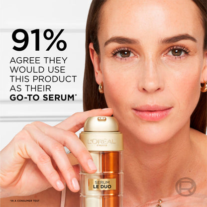 L'Oreal Paris Age Perfect Serum Le Duo, Brightening, Firming and Anti-Aging Serum for Face with Collagen Peptide L'Oreal Paris