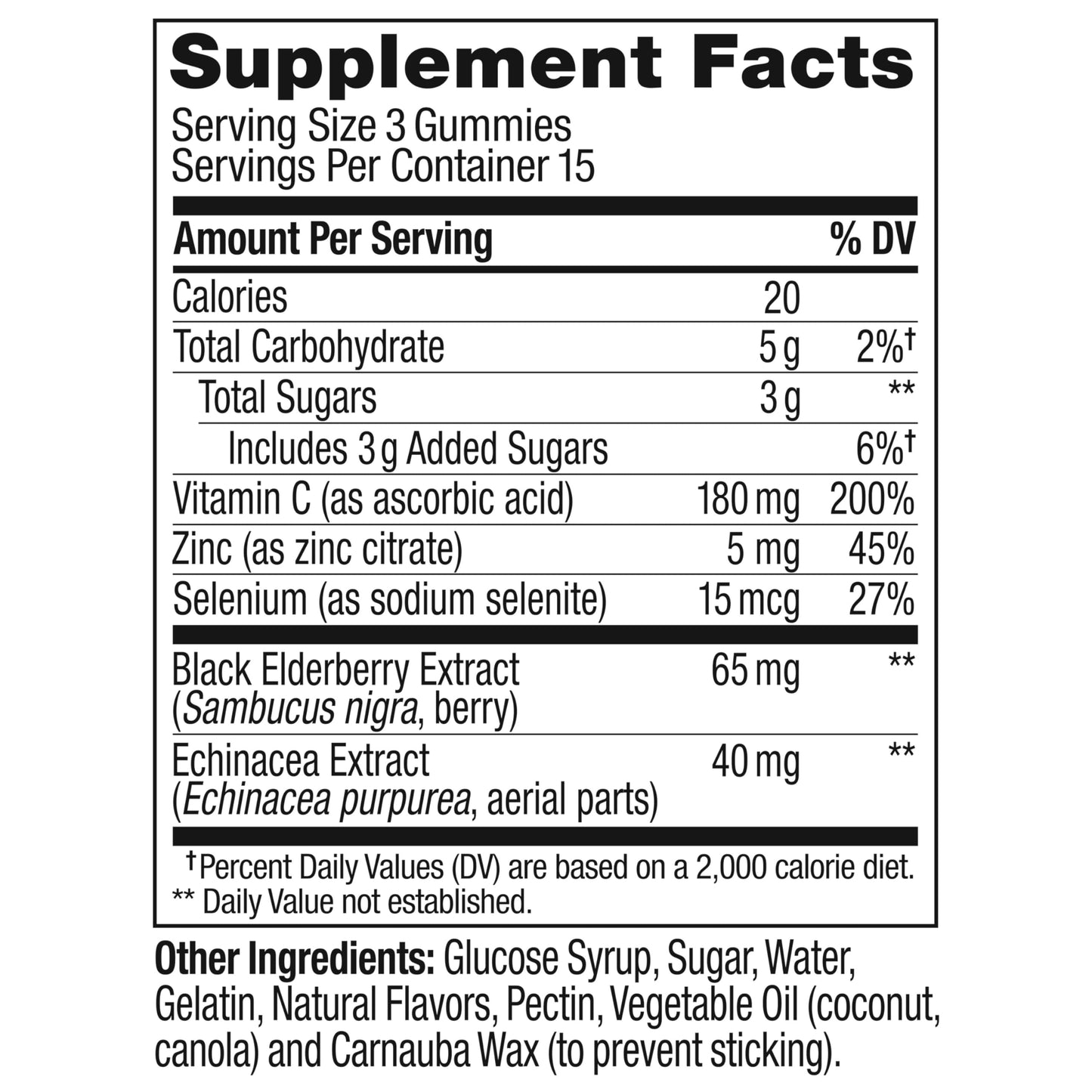 OLLY Immunity Gummy, Immune Support, Elderberry, Zinc, Vitamin C, Supplement, Berry Flavor, 15 Day Supply - 45 Count OLLY