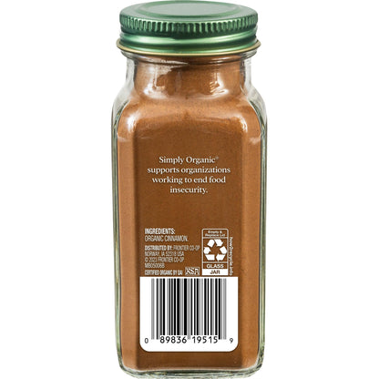 Simply Organic Ground Ceylon Cinnamon Gsupps Australia