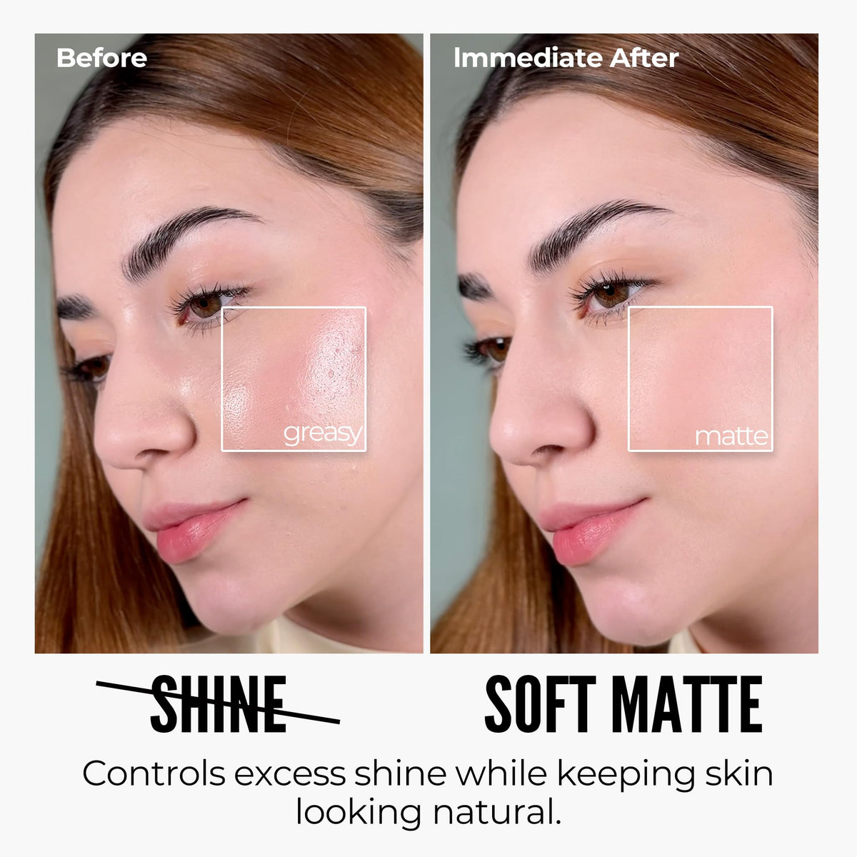 Chillab Lavender Matte Powder, Pressed Setting Powder 0.35 oz, Oil-Control Chillab