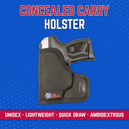 DeSantis Nemesis - Gun Pocket Holsters for Concealed Carry, Concealed Pocket Holster for Pistols, Revolvers, Soft, Designed for Comfort & Discreet Carry, Ambidextrous Gsupps Australia