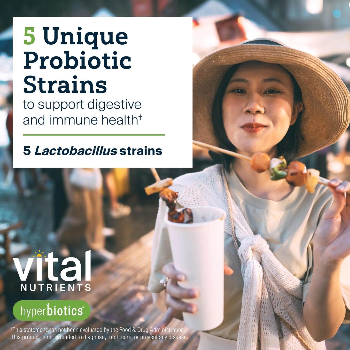 Hyperbiotics Vital Nutrients Prebiotic and Probiotic for Women and Men | 60 Billion CFU | Pre and Probiotics Supports Digestive Health, Constipation, Diarrhea, Hyperbiotics
