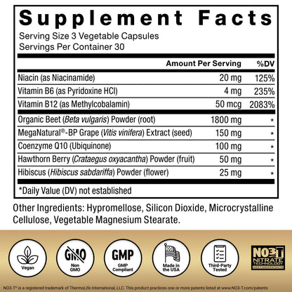 Force Factor Total Beets Ultimate Heart Health, Beet Root Capsules for Blood Pressure Support, CoQ10, Organic Beet Root Powder, Hawthorn Berry Force Factor
